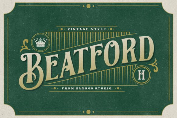 Beatford: A Vintage Typeface for Timeless Design