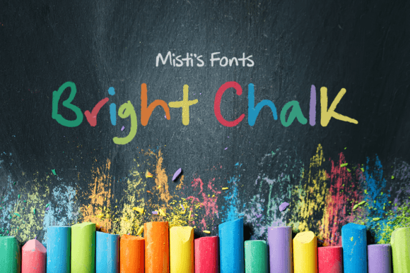 Bright Chalk Font for Creative Design