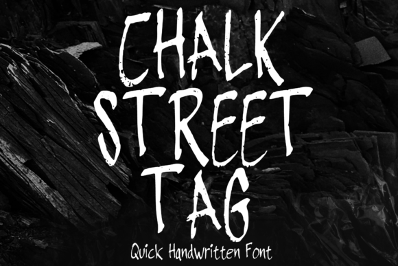 Chalk Street Tag: A Handwritten Display Font