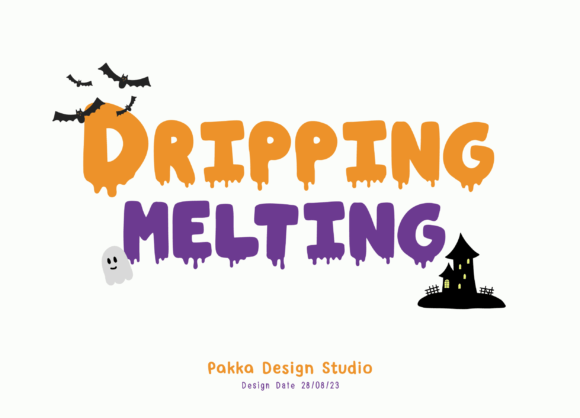 Dripping Melting Font