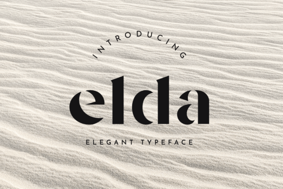 Elda: A Display Font for Editorial Elegance