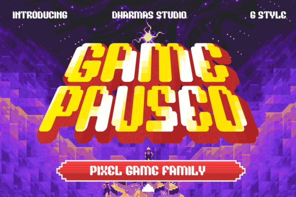 Game Paused Font for Bold Campaigns