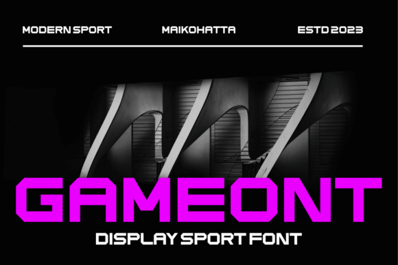 Gameont: A Bold Font for Dynamic Design