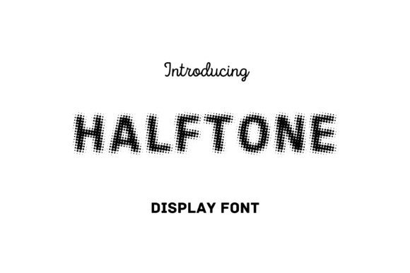 Halftone Font for Vintage Design