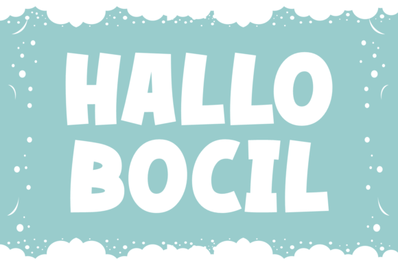 Hallo Bocil Font for Creative Makers