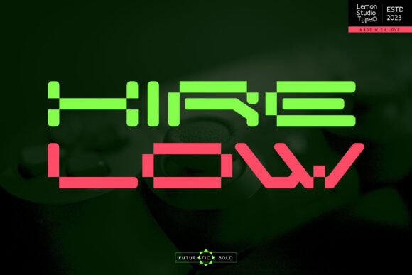 Hire Low Font for Modern Branding