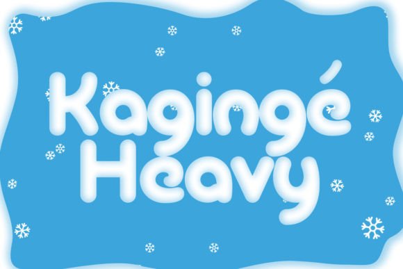 Kagingé Heavy: A Joyful Display Font
