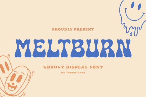 Meltburn: A Cute Display Font
