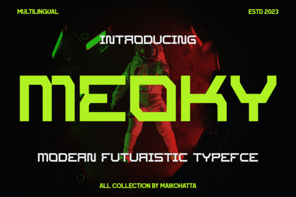 Moeky: Futuristic Font for Modern Design