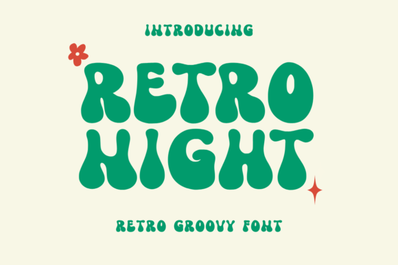 Retro Night Font for Creative Design