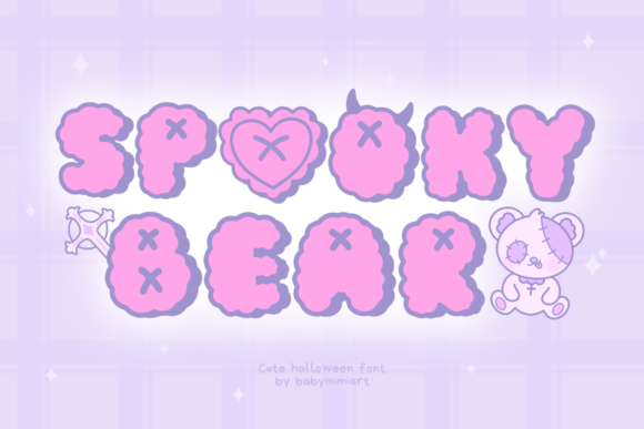 Spooky Bear Font for Creative Projects