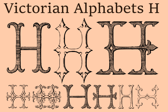 Victorian Alphabets H Font