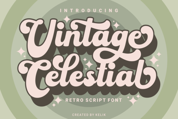 Vintage Celestial Font for Bold Campaigns