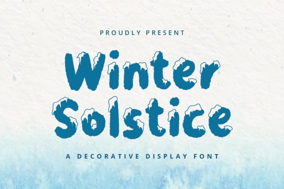 Winter Solstice Font for Creative Projects